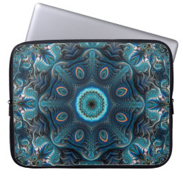 Mysterious space mandala laptop sleeve