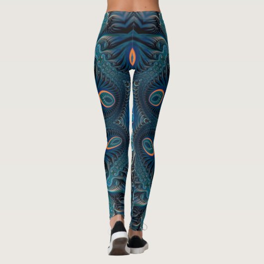 Mysterious space mandala leggings (Achterkant)