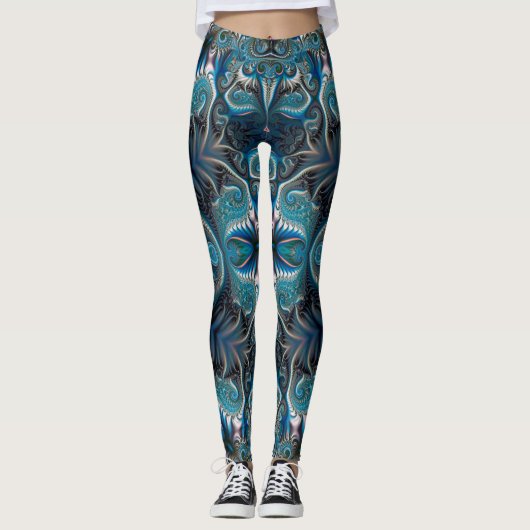 Mysterious space mandala leggings (Voorkant)