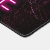 Mysterious spruce forest natuur neon magenta bureaumat (Hoek)