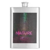 Mysterious spruce forest natuur neon magenta-teken flacon (Voorkant)