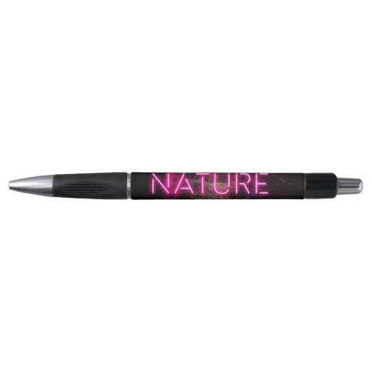 Mysterious spruce forest natuur neon magenta-teken pen (Voorkant)