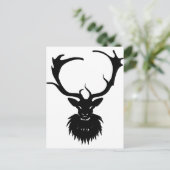 Mysterious Stag Briefkaart (Staand voorkant)