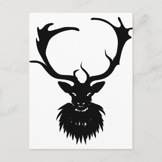 Mysterious Stag Briefkaart (Voorkant)