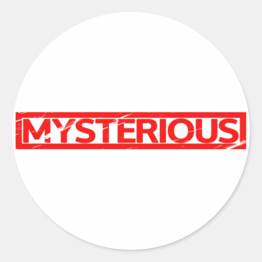 Mysterious Stamp Ronde Sticker (Voorkant)