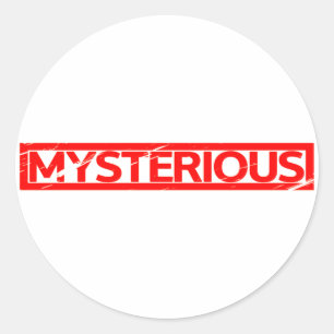 Mysterious Stamp Ronde Sticker