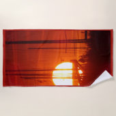 Mysterious Sunset Beach Towel Strandlaken (Voorkant)