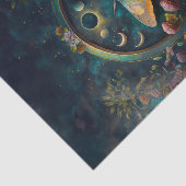 Mysterious Twilight Portal, Moth & Eclipse Vert Tissuepapier (Detail)
