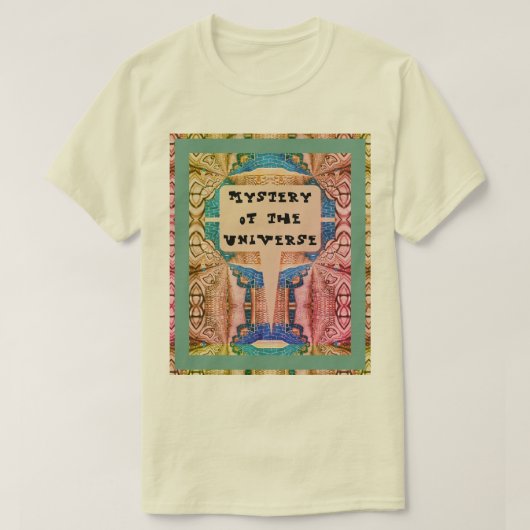 Mysterious Universe Psychedelic Retro T-Shirt (Design voorkant)