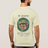 Mysterious Universe Psychedelic Retro T-Shirt (Achterkant)