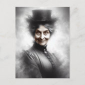 Mysterious Victorian Woman Portrait Art Briefkaart (Voorkant)
