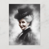 Mysterious Victorian Woman Portrait Art Briefkaart (Voorkant)