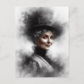 Mysterious Victorian Woman Portrait Art Briefkaart (Voorkant)