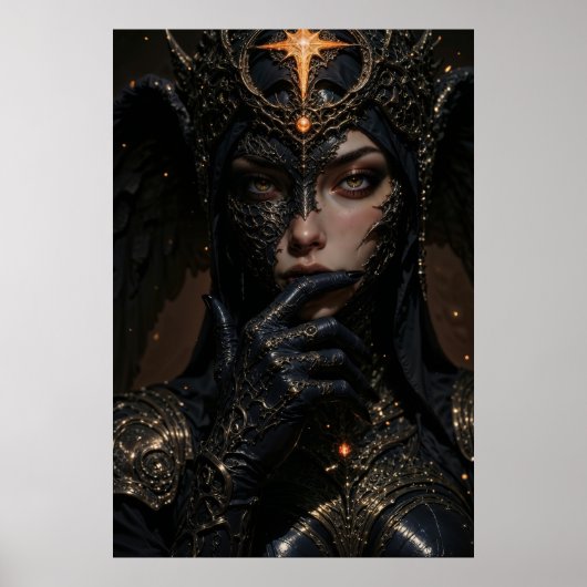 Mysterious Warrior Queen Wall Art Poster (Voorkant)