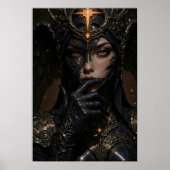 Mysterious Warrior Queen Wall Art Poster (Voorkant)