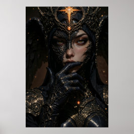 Mysterious Warrior Queen Wall Art Poster