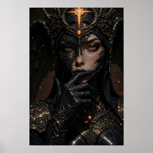 Mysterious Warrior Queen Wall Art Poster (Voorkant)