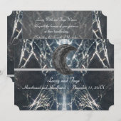 Mysterious Web Gothic Gothic Black Grey Handfastin Kaart (Voorkant / Achterkant)