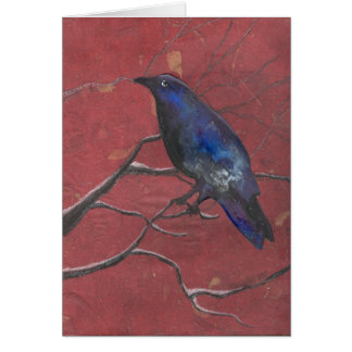 Mysterious Winter Raven
