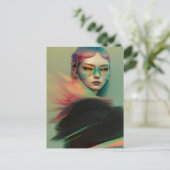 Mysterious Woman Briefkaart (Staand voorkant)