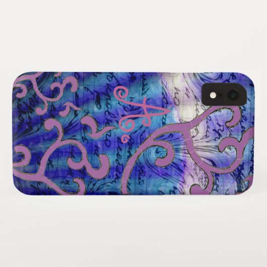 Mysterious Zee Monogram Phone iPhone Case (Achterkant (horizontaal))