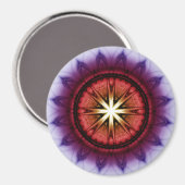 Mysteritische symbolische fractale ornament magneet (Voorkant / Achterkant)