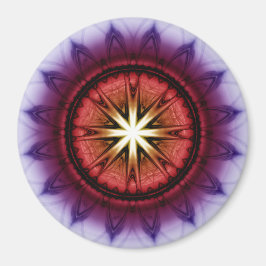 Mysteritische symbolische fractale ornament magneet