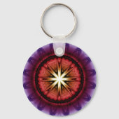 Mysteritische symbolische fractale ornament sleutelhanger (Voorkant)