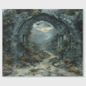 Mystery Arch Vampirecore Halloween | Gotisch Cadeaupapier (Vlak)