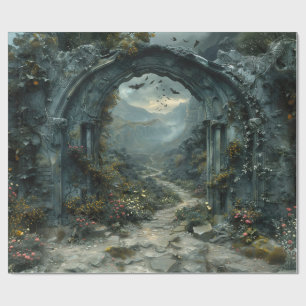 Mystery Arch Vampirecore Halloween   Gotisch Cadeaupapier