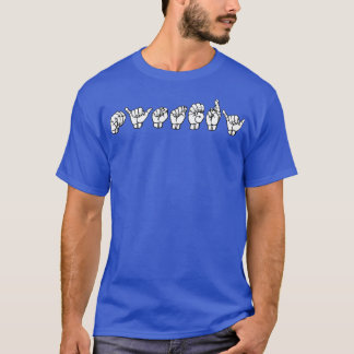MYSTERY ASL Sign Language Design 1 T-shirt