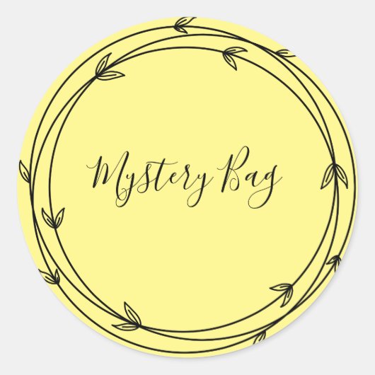 Mystery Bag Surprise Classic Round Sticker (Voorkant)