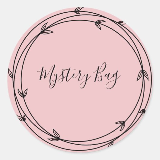 Mystery Bag Surprise Classic Round Sticker (Voorkant)
