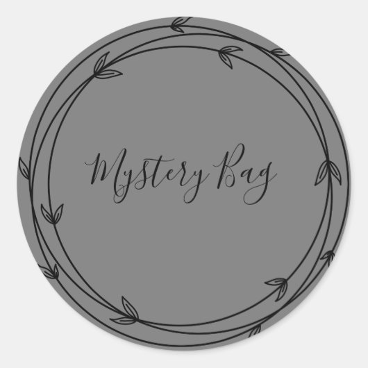 Mystery Bag Surprise Classic Round Sticker (Voorkant)