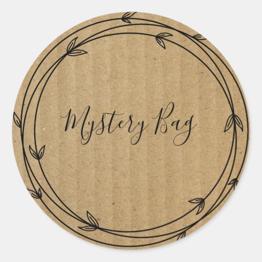 Mystery Bag Surprise Classic Round Sticker (Voorkant)