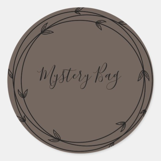 Mystery Bag Surprise Classic Round Sticker (Voorkant)