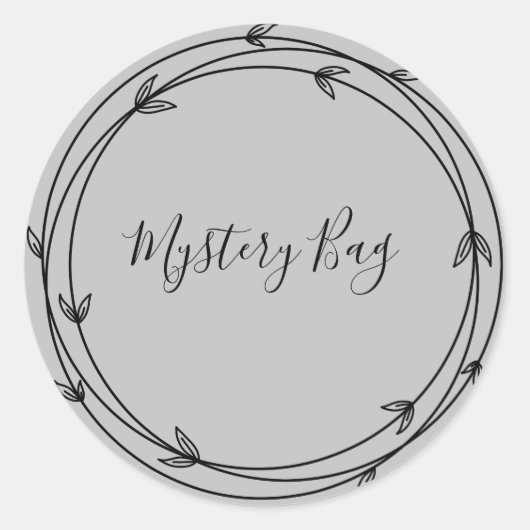 Mystery Bag Surprise Classic Round Sticker (Voorkant)