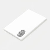 Mystery Black Fingerprint Post-it® Notes (Schuin)