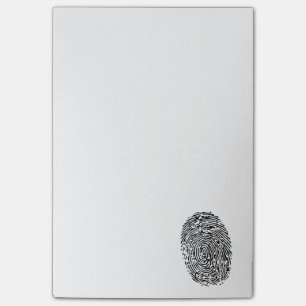 Mystery Black Fingerprint Post-it® Notes