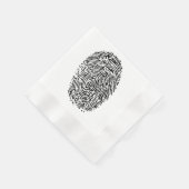 Mystery Black Fingerprint Servetten (Hoek)