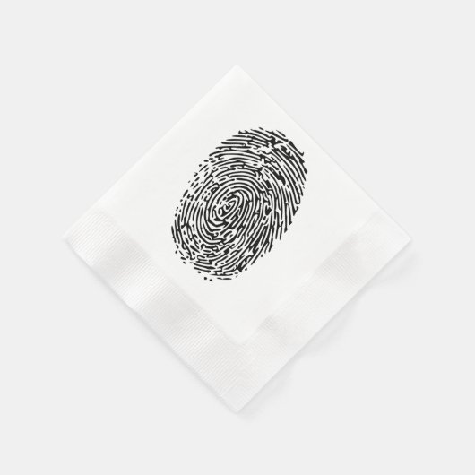 Mystery Black Fingerprint Servetten (Hoek)