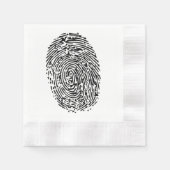 Mystery Black Fingerprint Servetten (Voorkant)