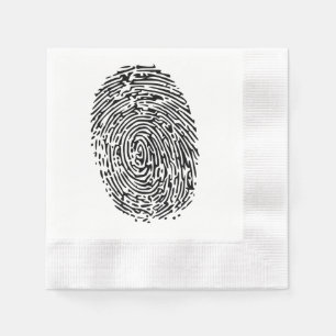 Mystery Black Fingerprint Servetten