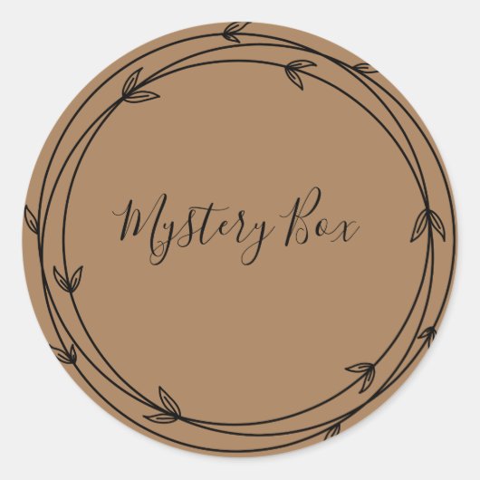 Mystery Box Surprise Classic Round Sticker (Voorkant)