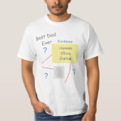 Mystery Crime Solving Evidence Board Beste Pap Ooi T-shirt (Voorkant)