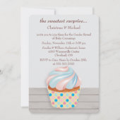 Mystery Cupcake Geslacht Onthulling Uitnodiging (Voorkant)