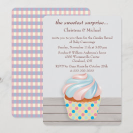 Mystery Cupcake Geslacht Onthulling Uitnodiging