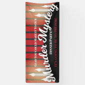 Mystery Dinner Party van Classy Red en Black Murde Spandoek (Verticaal)