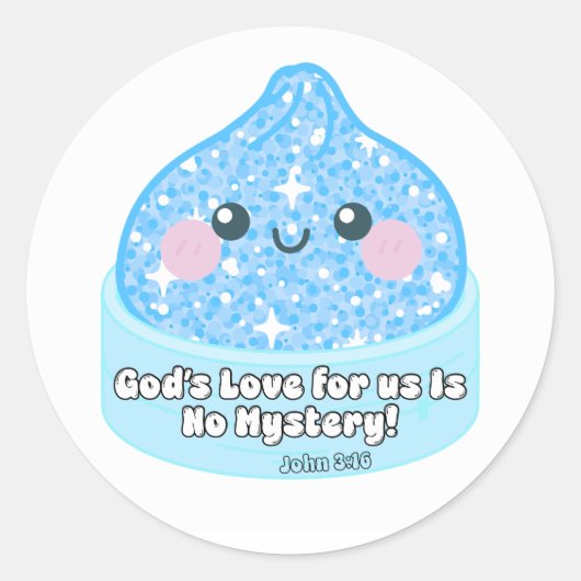 Mystery Dumpling John 3:16 Sticker (Voorkant)