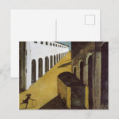 Mystery en Melancholy door Giorgio de Chirico Briefkaart (Voorkant / Achterkant)